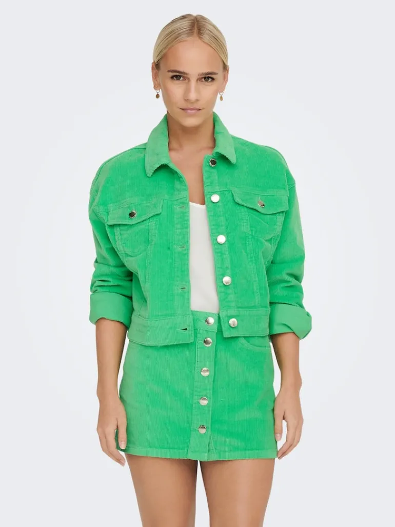 ONLMALIBU-GLOBAL L/S CORD JACKET CC PNT spring bud