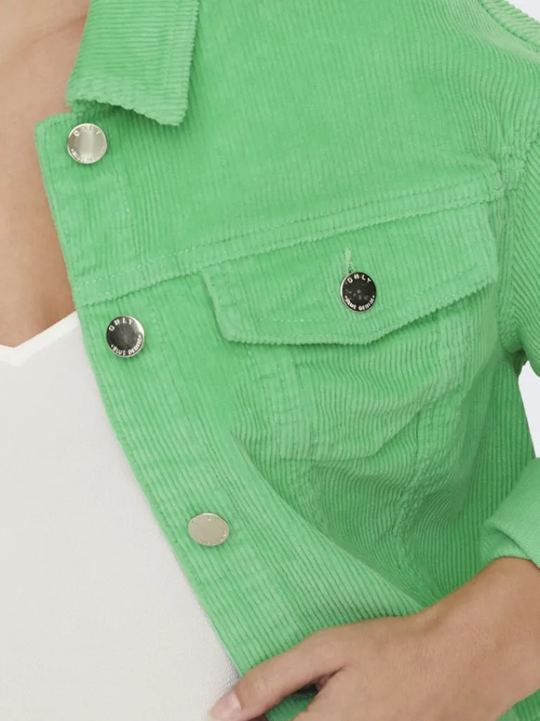 ONLMALIBU-GLOBAL L/S CORD JACKET CC PNT spring bud