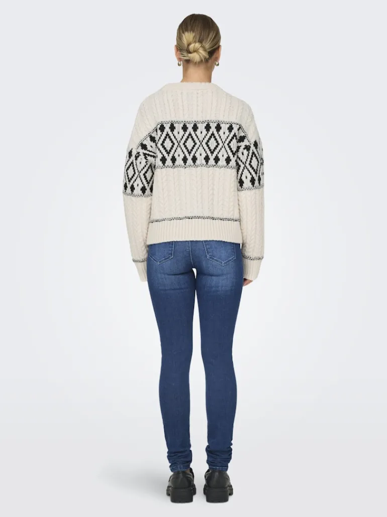 ONLMARENT L/S PULLOVER KNT NOOS cloud dancer