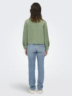 ONLMARINA-ENY LIFE L/S CORD JACKET PNT seagrass