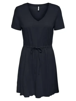 ONLMAY S/S V-NECK SHORT DRESS JRS NOOS dunkelblau1