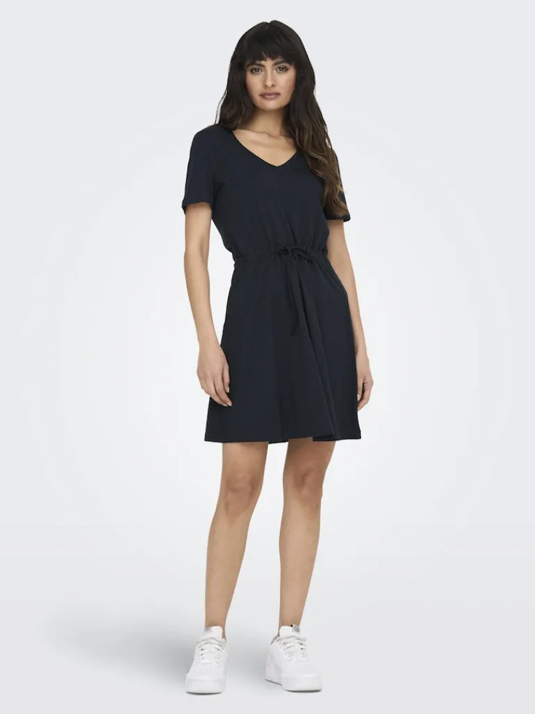 ONLMAY S/S V-NECK SHORT DRESS JRS NOOS dunkelblau1