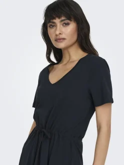 ONLMAY S/S V-NECK SHORT DRESS JRS NOOS dunkelblau1