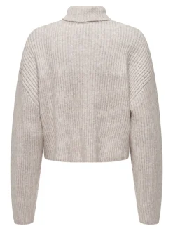 ONLMELANIE L/S ROLLNECK PULLOVER KNTNOOS oatmeal