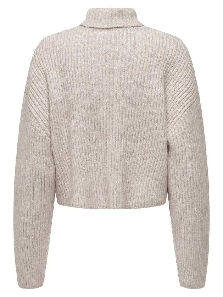ONLMELANIE L/S ROLLNECK PULLOVER KNTNOOS oatmeal