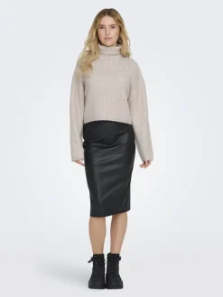 ONLMELANIE L/S ROLLNECK PULLOVER KNTNOOS oatmeal