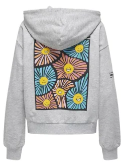 ONLMIE HOOD CS SWT light grey melange