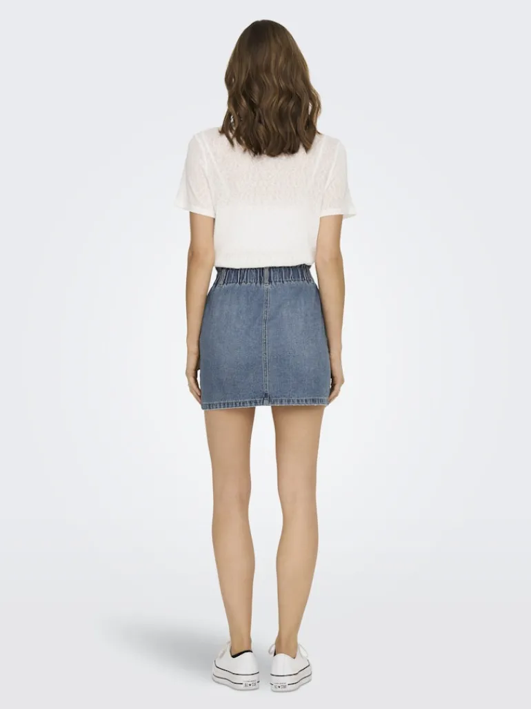 ONLMILLIE HW MINI PAPER DNM SKIRT NOOS medium blue denim