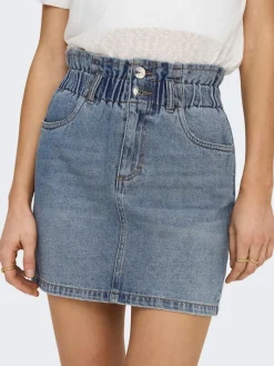 ONLMILLIE HW MINI PAPER DNM SKIRT NOOS medium blue denim