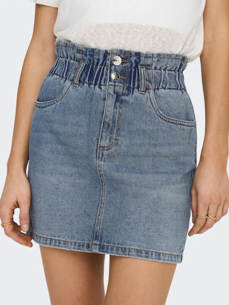 ONLMILLIE HW MINI PAPER DNM SKIRT NOOS medium blue denim