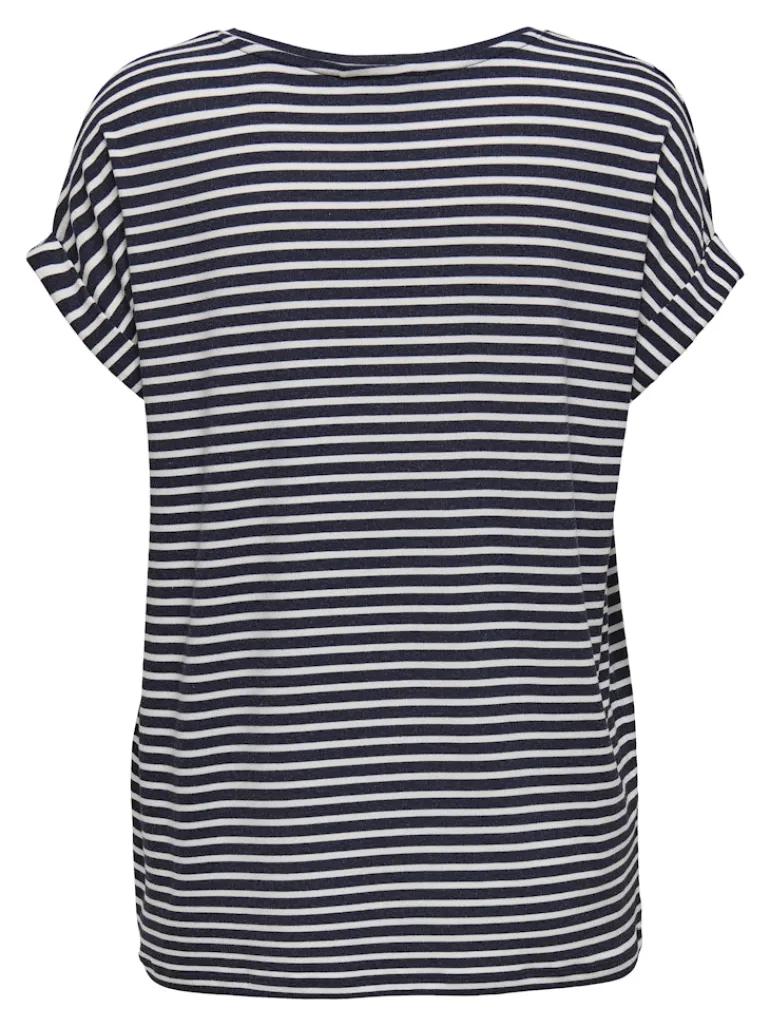 ONLMOSTER STRIPE S/S O-NECK TOP JRS NOOS night sky