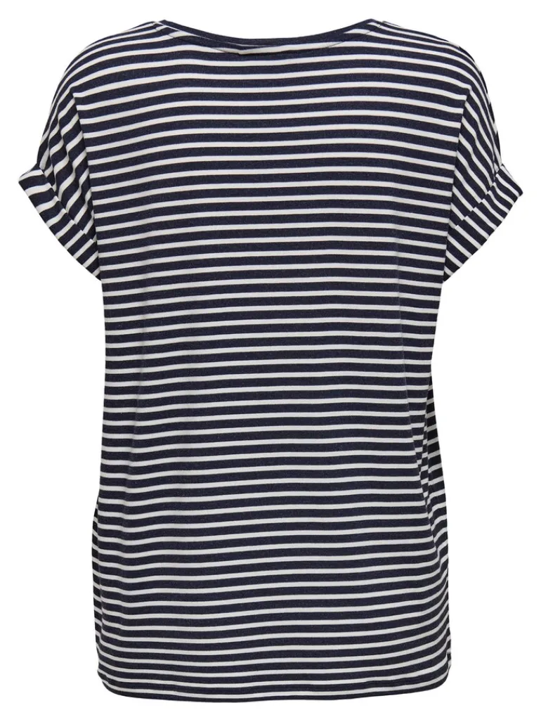ONLMOSTER STRIPE S/S O-NECK TOP JRS NOOS night sky
