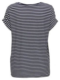 ONLMOSTER STRIPE S/S O-NECK TOP JRS NOOS night sky