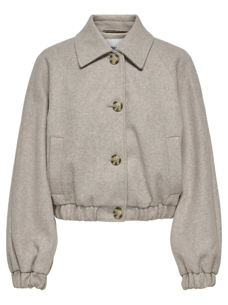 ONLNANCY LIFE COLLAR JACKET CC OTW simply taupe
