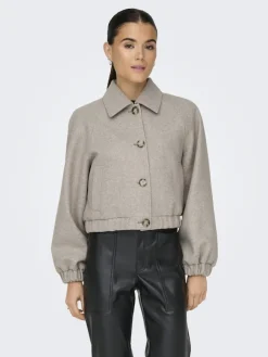ONLNANCY LIFE COLLAR JACKET CC OTW simply taupe