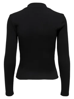 ONLNESSA L/S HALF ZIP TOP JRS black