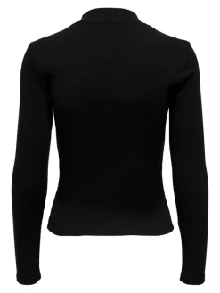 ONLNESSA L/S HALF ZIP TOP JRS black