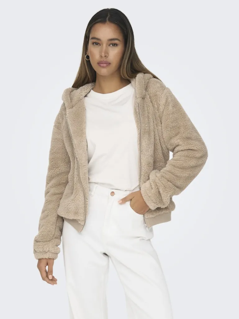 ONLNEWANNA CONTACT SHERPA JKT OTW NOOS humus
