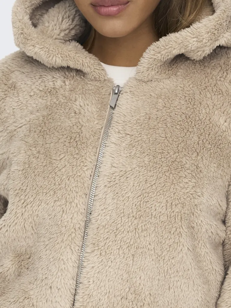 ONLNEWANNA CONTACT SHERPA JKT OTW NOOS humus