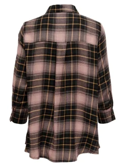 ONLNEW CANBERRA 3/4 CHECK SHIRT WVN CS black1