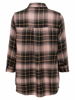 ONLNEW CANBERRA 3/4 CHECK SHIRT WVN CS black1