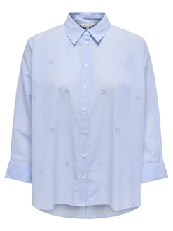 ONLNEW GRACE JULIE LIFE LS STO SHIRT WVN bright white