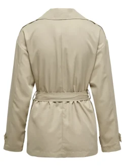 ONLNEWLINE SHORT TRENCHCOAT OTW humus