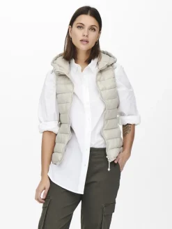 ONLNEWTAHOE HOOD WAISTCOAT OTW NOOS pumice stone
