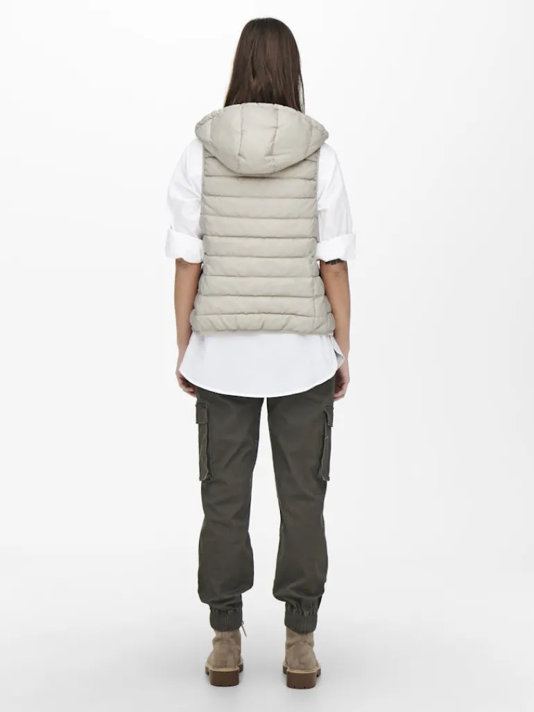 ONLNEWTAHOE HOOD WAISTCOAT OTW NOOS pumice stone