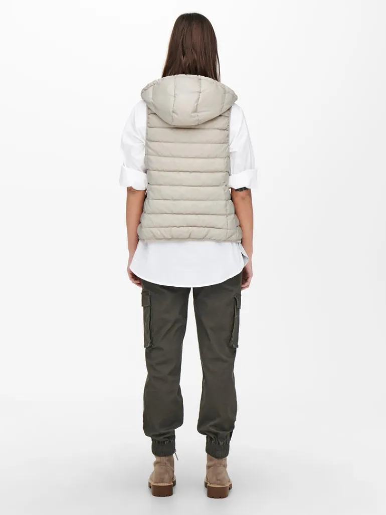 ONLNEWTAHOE HOOD WAISTCOAT OTW NOOS pumice stone