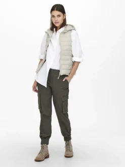 ONLNEWTAHOE HOOD WAISTCOAT OTW NOOS pumice stone