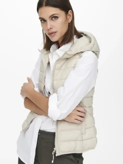 ONLNEWTAHOE HOOD WAISTCOAT OTW NOOS pumice stone