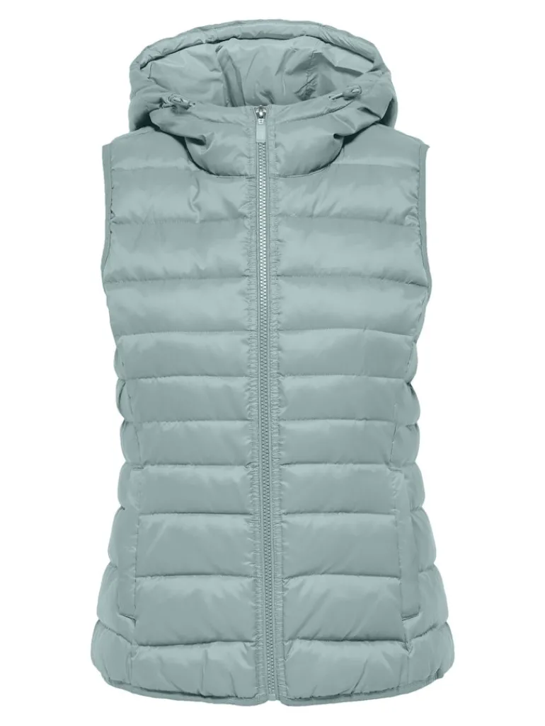 ONLNEWTAHOE HOOD WAISTCOAT OTW NOOS gray mist