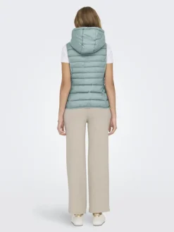 ONLNEWTAHOE HOOD WAISTCOAT OTW NOOS gray mist