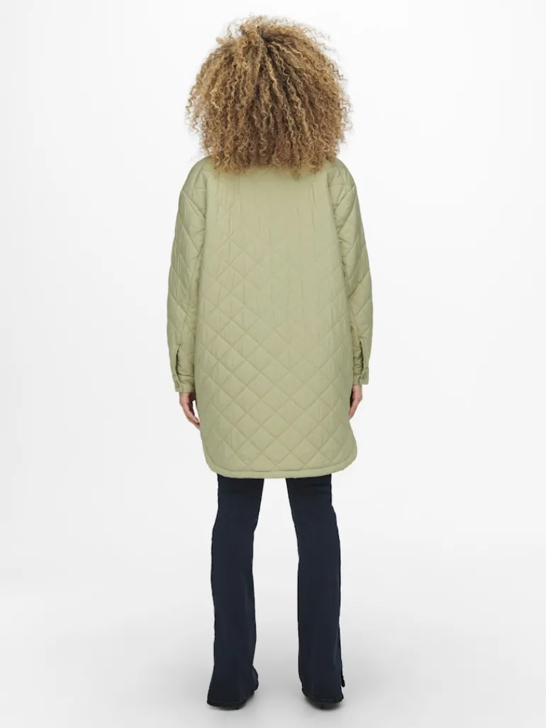 ONLNEWTANZIA LONG QUILT SHACKET OTW slate green