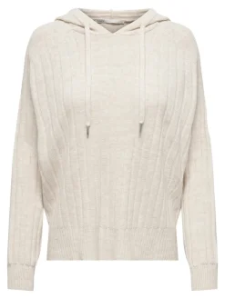 ONLNEW TESSA LS HOOD DETAIL PUL NOOS KNT hellgrau