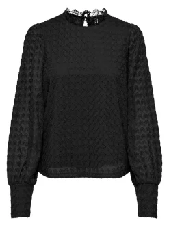 ONLNICE L/S HIGHNECK TOP JRS black