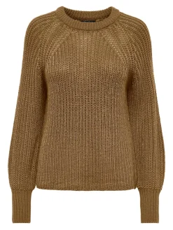 ONLNICOYA L/S BALLOON PULLOVER KNT NOOS toasted coconut