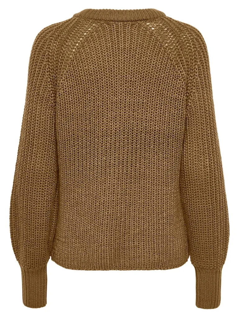 ONLNICOYA L/S BALLOON PULLOVER KNT NOOS toasted coconut