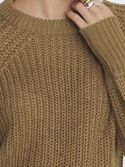 ONLNICOYA L/S BALLOON PULLOVER KNT NOOS toasted coconut