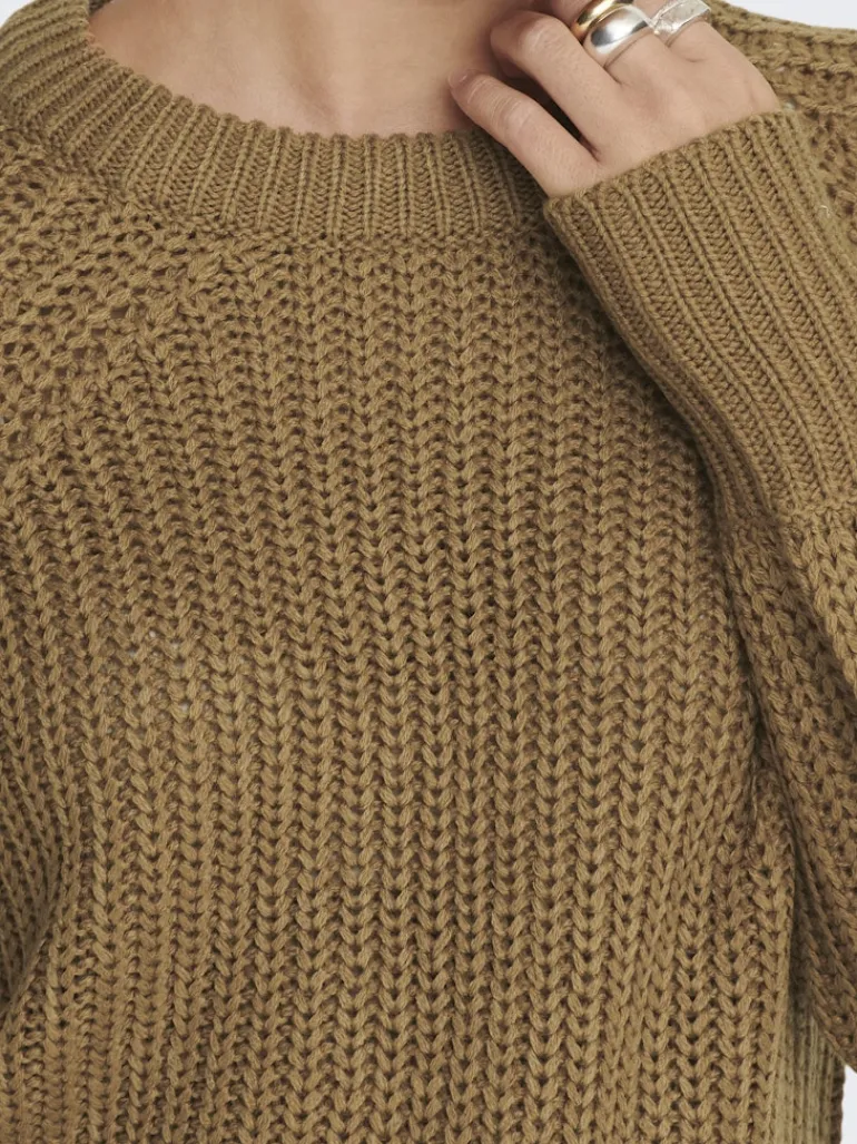 ONLNICOYA L/S BALLOON PULLOVER KNT NOOS toasted coconut