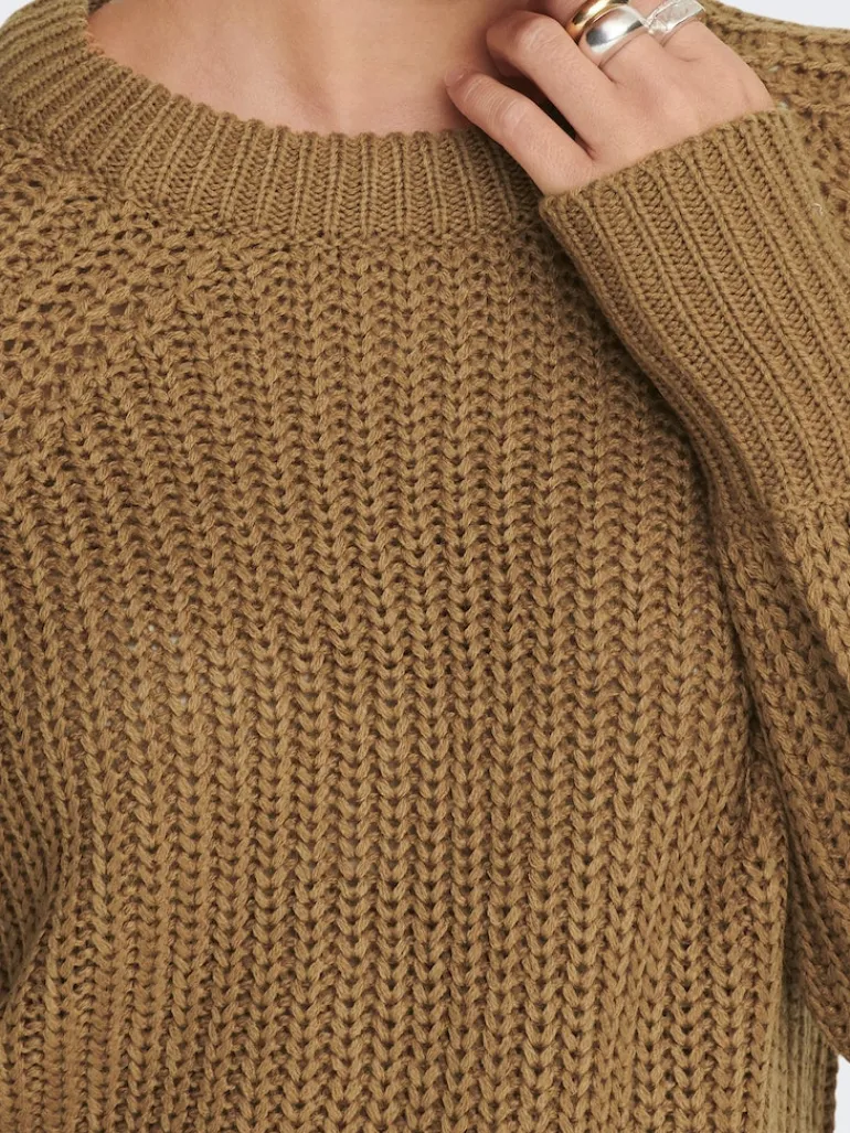 ONLNICOYA L/S BALLOON PULLOVER KNT NOOS toasted coconut