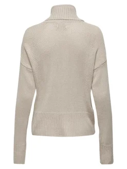 ONLNICOYA L/S COWLNECK PULLOVER KNT pumice stone