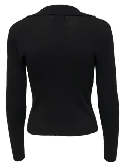 ONLNIMONE LS LIFE POLO PULLOVER CC KNT black