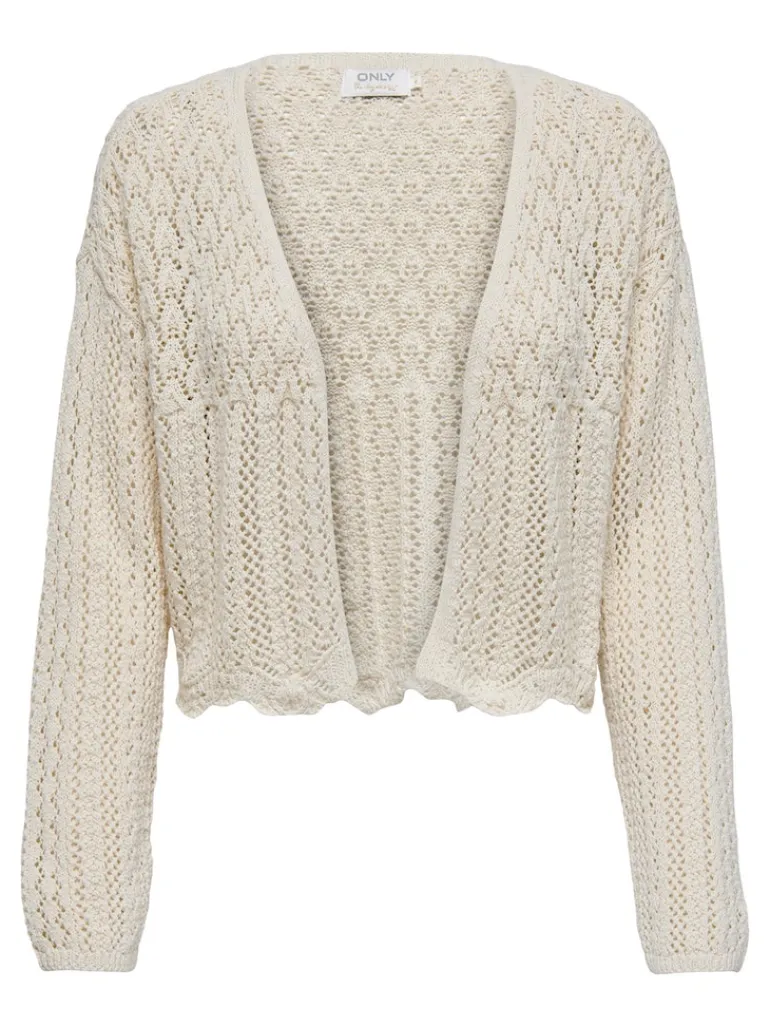 ONLNOLA 7/8 LIFE OPEN CARDIGAN KNT NOOS cloud dancer