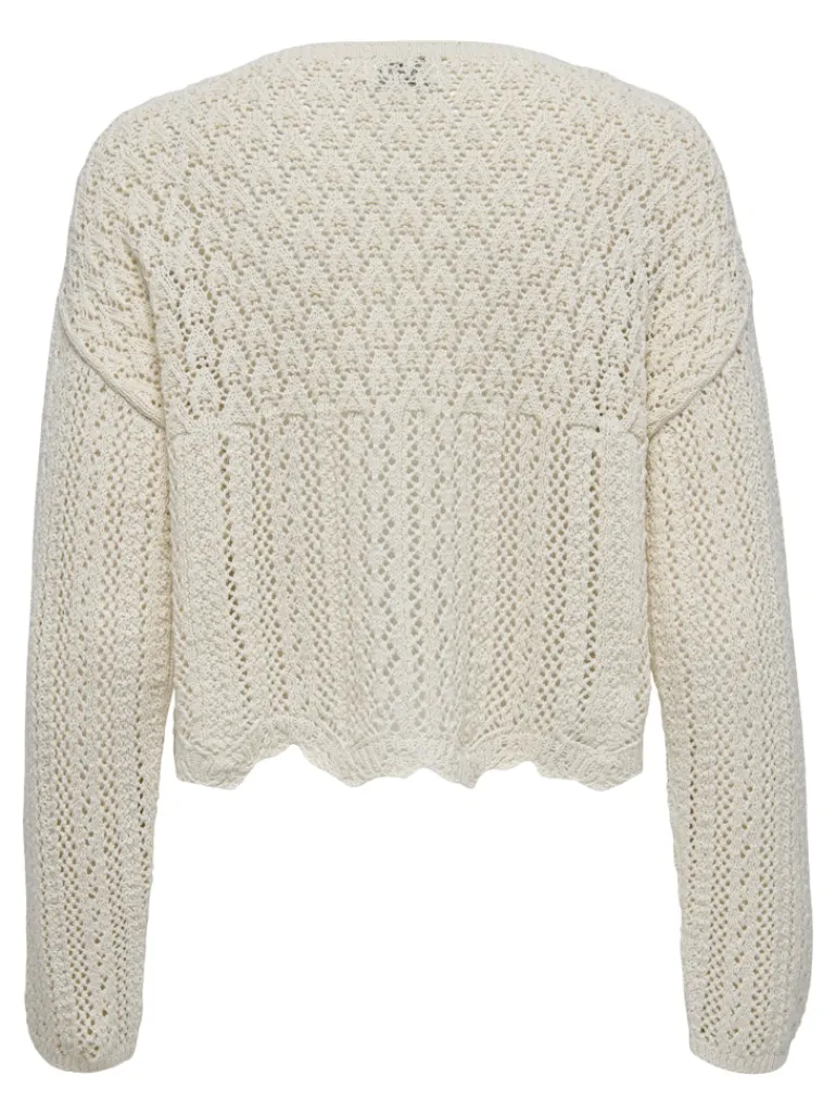 ONLNOLA 7/8 LIFE OPEN CARDIGAN KNT NOOS cloud dancer