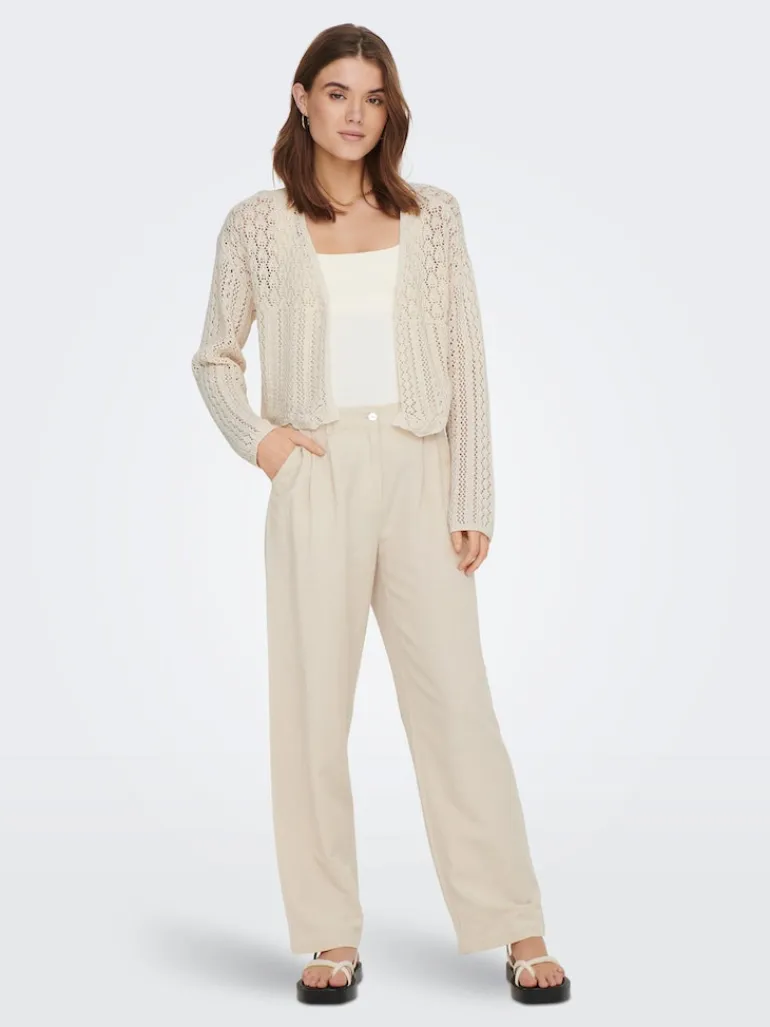 ONLNOLA 7/8 LIFE OPEN CARDIGAN KNT NOOS cloud dancer