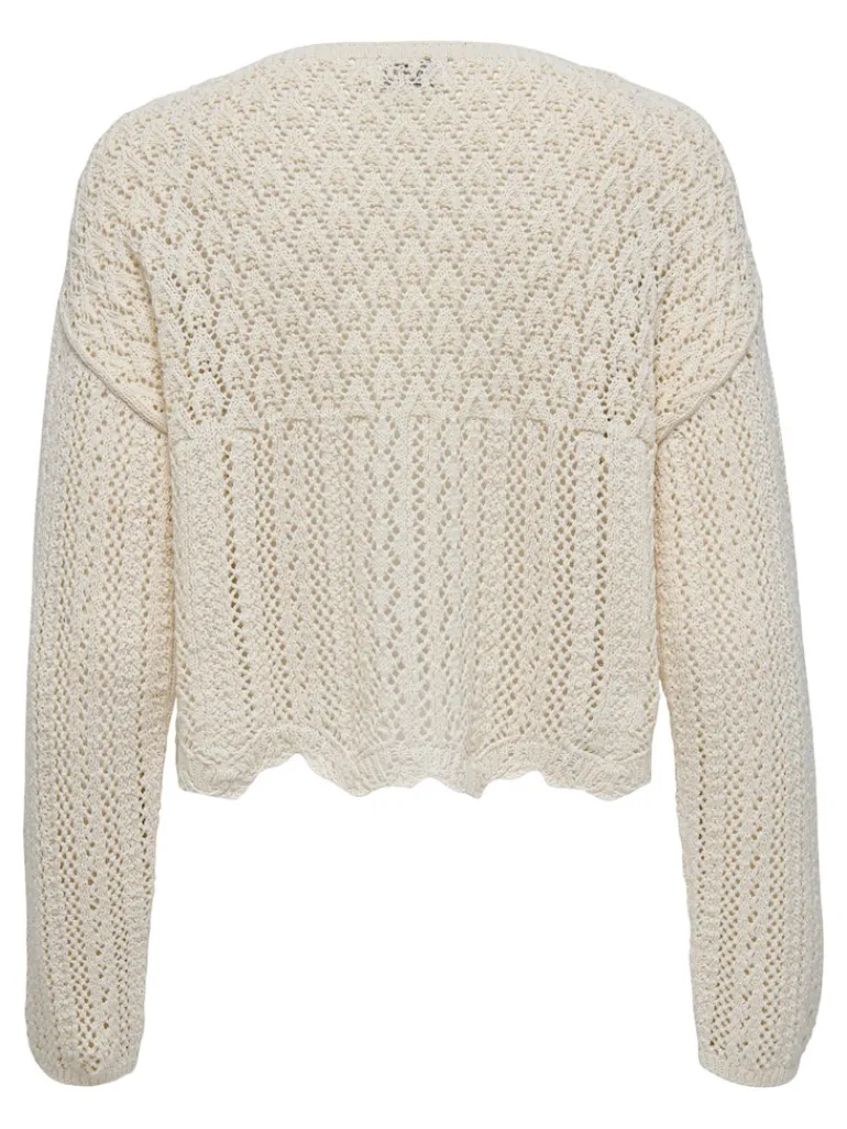 ONLNOLA 7/8 LIFE OPEN CARDIGAN KNT NOOS cloud dancer