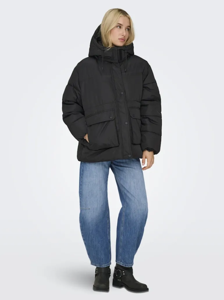 ONLNORA SHORT PUFFER CC OTW black