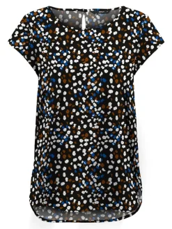 ONLNOVA LIFE S/S TOP AOP WVN 7 black1